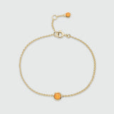 Bilbao Birthstone Gold Vermeil Bracelet