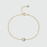 Bilbao Birthstone Gold Vermeil Bracelet