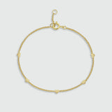 Verona Gold Vermeil Multi Heart Bracelet