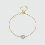 Brooklyn Blue Topaz & Gold Vermeil Bracelet