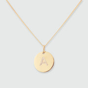 Westbourne 9ct Yellow Gold Disc Pendant