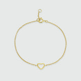 Verona Gold Vermeil Love Heart Bracelet