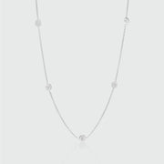 Westwick Quintet Silver Disc Necklace