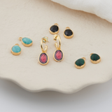 Manhattan Gold and Malachite Interchangeable Gemstone Drops
