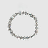 Alderley Grey Freshwater Pearl Stretch Bracelet