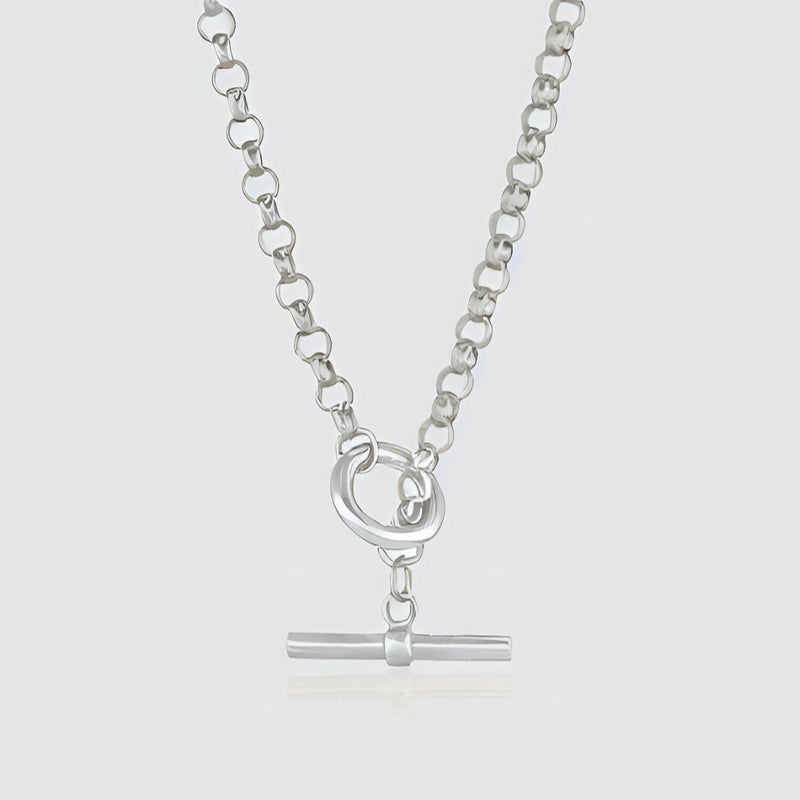 Fernshaw Sterling Silver T-bar Necklace