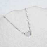 Verona Silver Heart Necklace Auree Jewellery