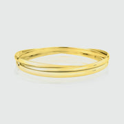 Knightsbridge Yellow Gold Vermeil Russian Wedding Bangle