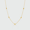 St Ives Gold Vermeil Knot Necklace-Auree Jewellery