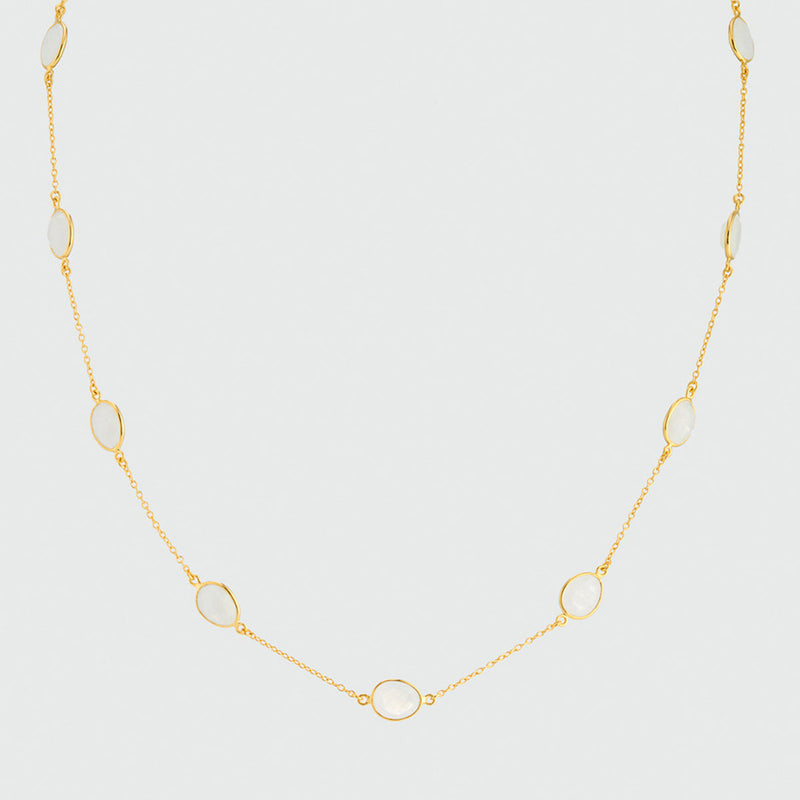 Abisko Moonstone & Gold Vermeil Necklace