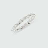 Alhambra Sterling Silver Twisted Ring