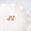 Alta Gold Vermeil Double Star Drop Earrings-Auree Jewellery