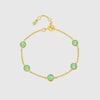 Antibes Chrysoprase & Gold Vermeil Bracelet-Auree Jewellery