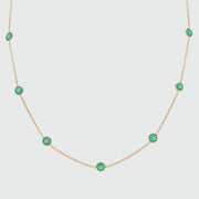 Antibes Chrysoprase & Gold Vermeil Necklace-Auree Jewellery