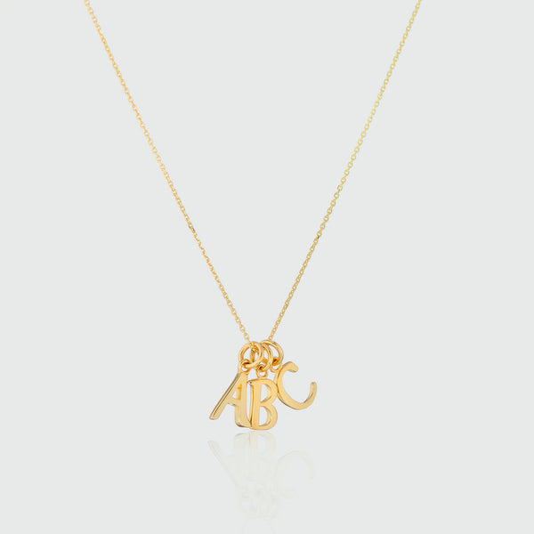 Audley 9ct Yellow Gold Alphabet Pendant-Auree Jewellery