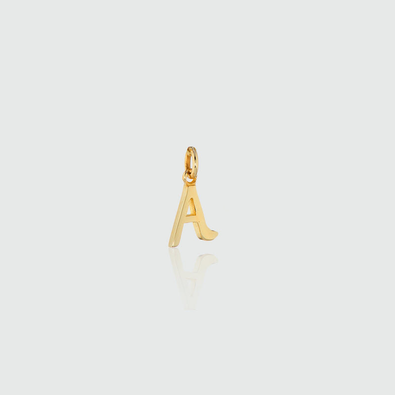 Audley 9ct Yellow Gold Alphabet Pendant (no chain)-Auree Jewellery