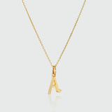 Audley 9ct Yellow Gold Alphabet Pendant (no chain)-Auree Jewellery