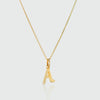 Audley 9ct Yellow Gold Alphabet Pendant-Auree Jewellery