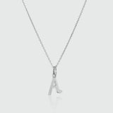 Audley Sterling Silver Alphabet Pendant-Auree Jewellery