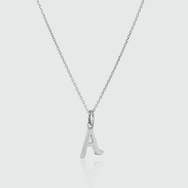 Audley Sterling Silver Alphabet Pendant-Auree Jewellery