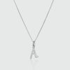 Audley Sterling Silver Alphabet Pendant-Auree Jewellery
