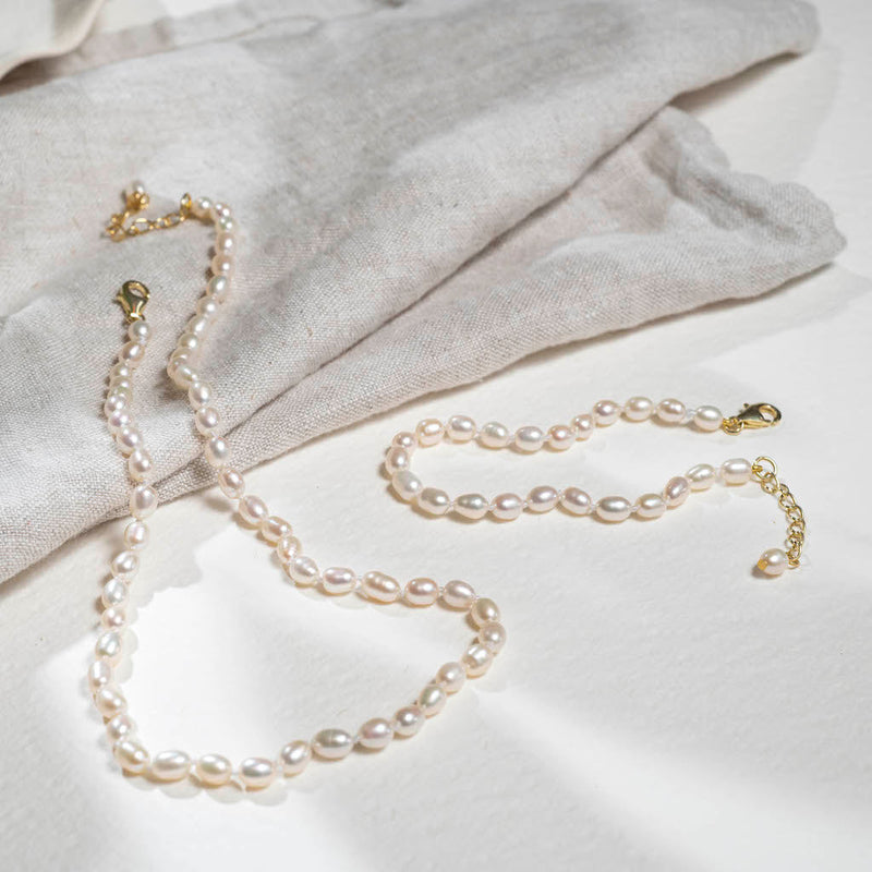 Gloucester Mini Pearl & Gold Vermeil Necklace-Auree Jewellery