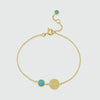Bali 9ct Gold Turquoise December Birthstone Bracelet-Auree Jewellery