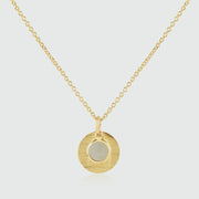 Bali 9ct Gold Moonstone June Birthstone Necklace