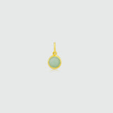 Bali 9ct Gold & Chrysoprase May Birthstone Pendant-Auree Jewellery