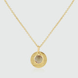 Bali 9ct Gold Rose Quartz October Birthstone Necklace
