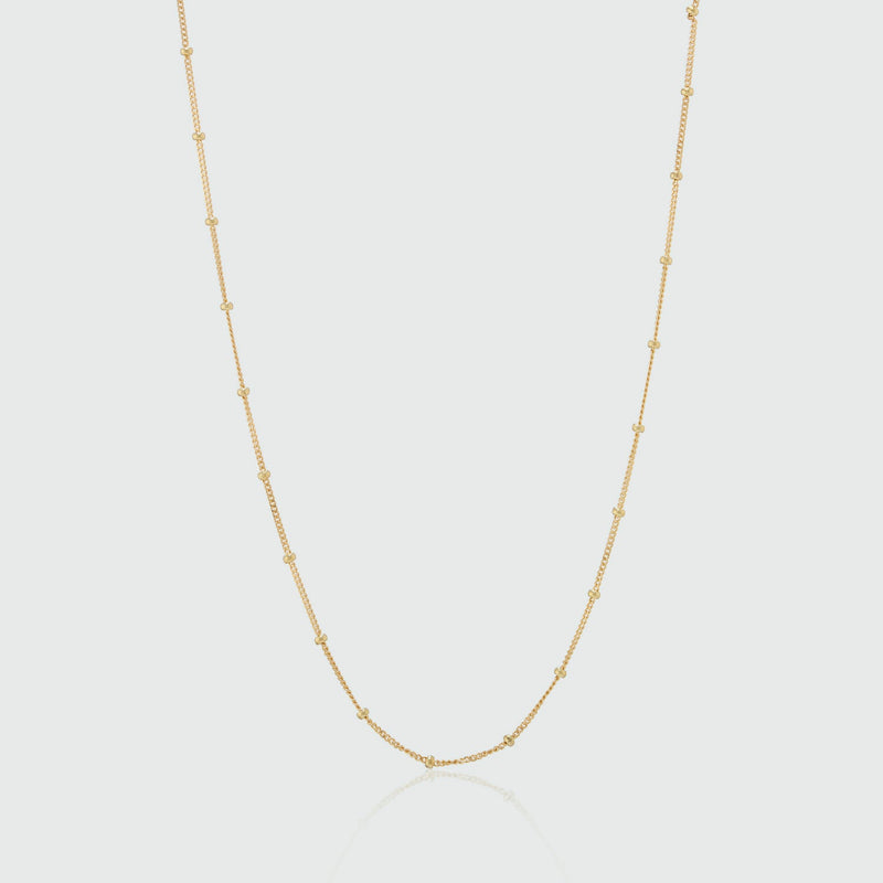 Barbican 9ct Yellow Gold Beaded Chain-Auree Jewellery