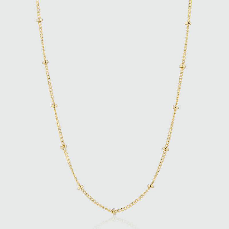 Barbican Yellow Gold Vermeil Beaded Chain-Auree Jewellery