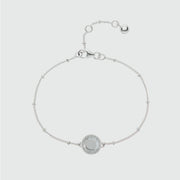 Barcelona Silver April Crystal Birthstone Bracelet-Auree Jewellery