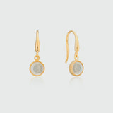 Barcelona April Crystal Birthstone Hook Earrings-Auree Jewellery