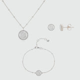 Barcelona June Birthstone Moonstone & Silver Jewellery Set-Auree Jewellery