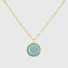 Barcelona March Blue Topaz Birthstone Necklace-Auree Jewellery