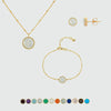 Barcelona Birthstone Gold Vermeil Jewellery Set-Auree Jewellery