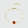 Barcelona July Carnelian Birthstone Bracelet-Auree Jewellery