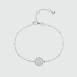 Barcelona Silver June Moonstone Birthstone Bracelet-Auree Jewellery