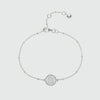 Barcelona Silver June Moonstone Birthstone Bracelet-Auree Jewellery