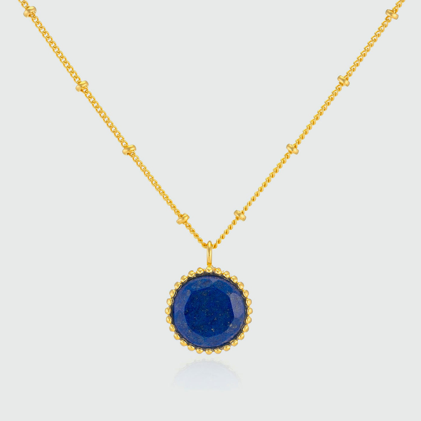 September Birthstone Necklace Lapis Lazuli Auree Jewellery