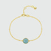 Barcelona March Blue Topaz Birthstone Bracelet-Auree Jewellery