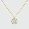Barcelona June Moonstone Birthstone Necklace-Auree Jewellery