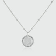 Barcelona Silver June Moonstone Birthstone Necklace-Auree Jewellery