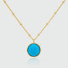 Barcelona December Turquoise Birthstone Necklace-Auree Jewellery