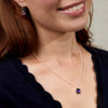 Barcelona Silver February Amethyst Birthstone Necklace-Auree Jewellery