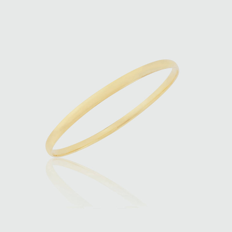 Brompton 9ct Yellow Gold Bangle-Auree Jewellery