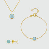 Brooklyn Blue Topaz & Gold Vermeil Jewellery Set