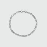 Callow Sterling Silver Trace Link Bracelet-Auree Jewellery