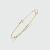 Cheyne 9ct Yellow Gold Knot Bangle-Auree Jewellery